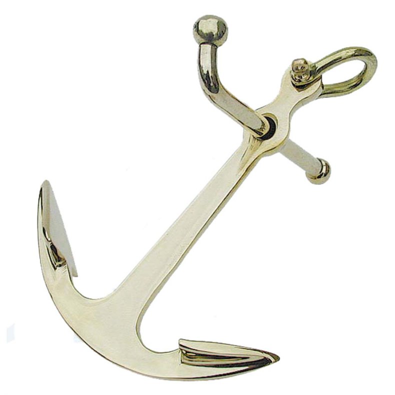 Stockankare -  13 cm - brevpress m&auml;ssing
