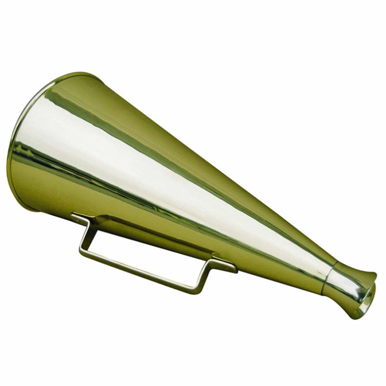 Megaphon - 35 cm Messing poliert