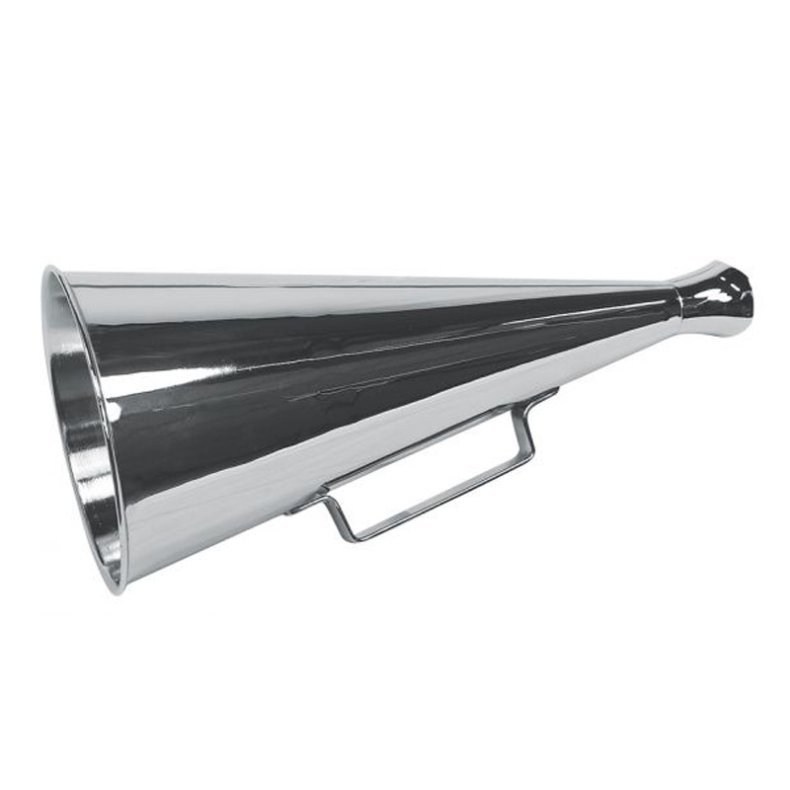 Megafon - 35 cm f&ouml;rkromad m&auml;ssing