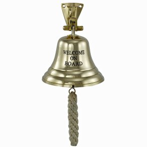 Ship's bell - 10,0  - brass - Welcome on Board