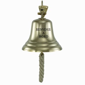 Ship's bell - 15,0  - brass - Bienvenue
