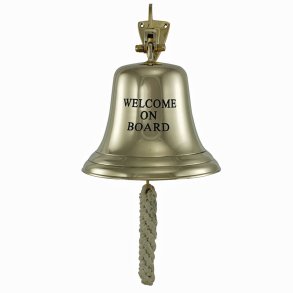 Ship's bell - 15,0  - brass - Welcome on Board