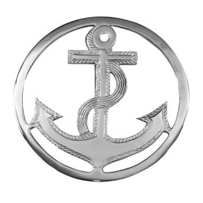 Table mat chrome -  19 cm 