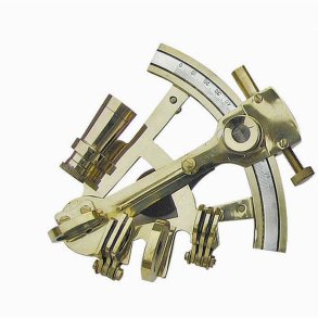 Sextant - brass - 12 x 11 cm 