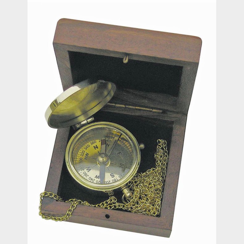 Pocket compass in chain - 3,5 cm