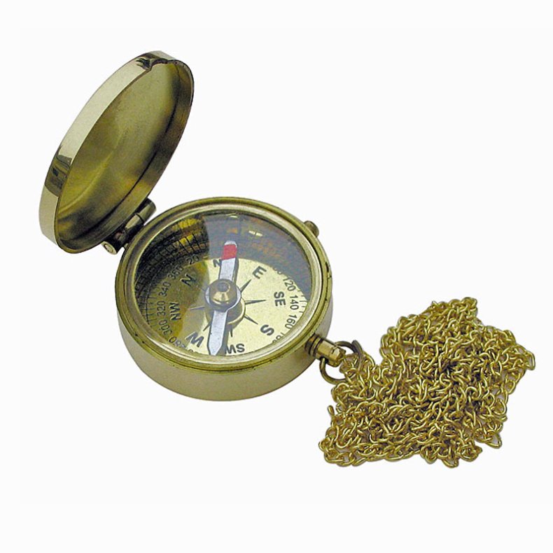 Pocket compass in chain - 3,5 cm 