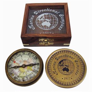 Compass with lid - 7,5 cm 