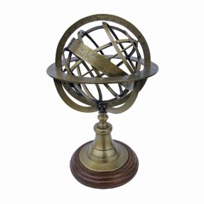 Armillarsf�re-antikmessing-H 29 x 18,5 cm � 