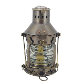 Ankerleuchte - antikem Messing -  - 24 cm  