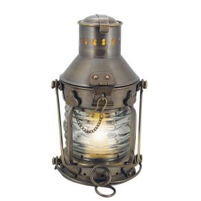 ANKERLAMPE-antik messing-24 cm  