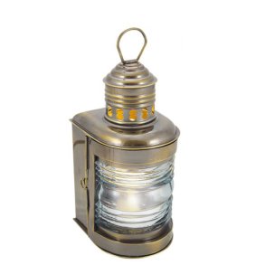 MAST LAMPA - antik m&auml;ssing H 23 cm  