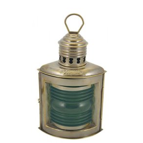 B/S Starboard lamp - antique brass 23 cm  