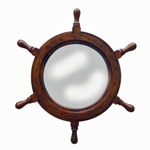Mirror - ship's wheel - 45 cm 
