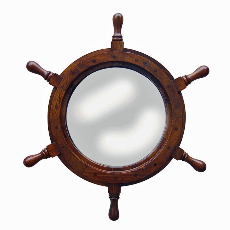 Spiegel - Schiffsrad - 45 cm 