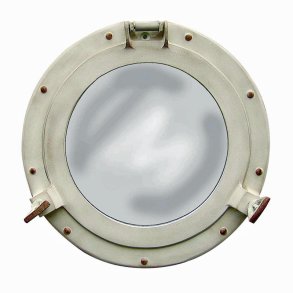 Porthole Mirror in 28,5 cm  - ivory look