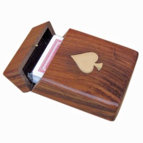 Card game single - in wooden box