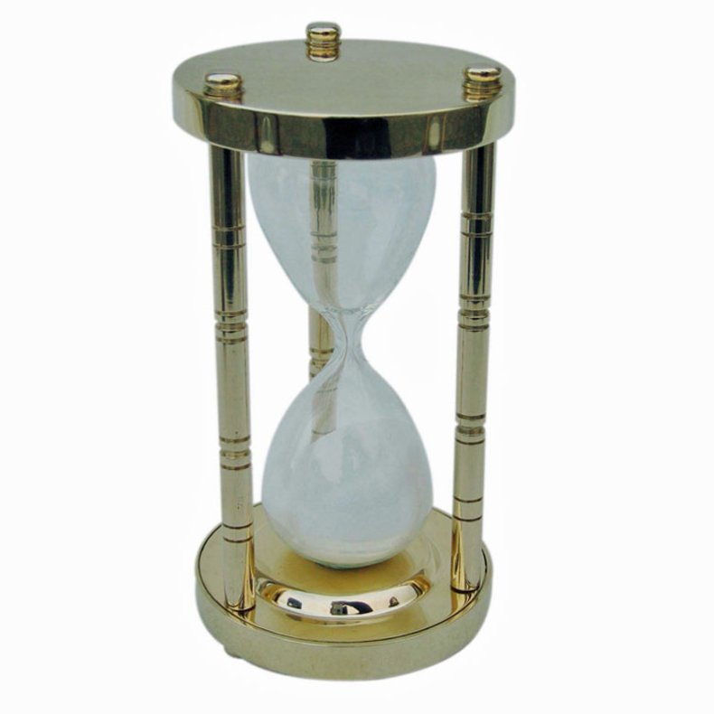 Timglas  5 min - H 14,5 cm - mssing