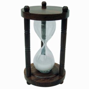 Hourglass 5 min - H 15,5 cm - wood