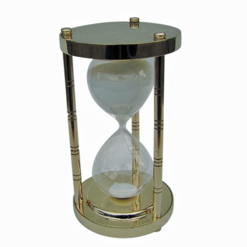 Sanduhr 30 min - H 17 cm - Messing 