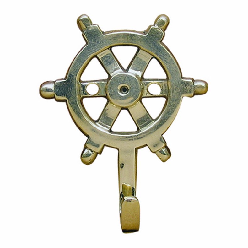 Key hook 1 - Ship's wheel - 7 cm 