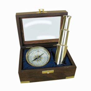 Compass and binoculars - 7,5 cm  and 15 cm long