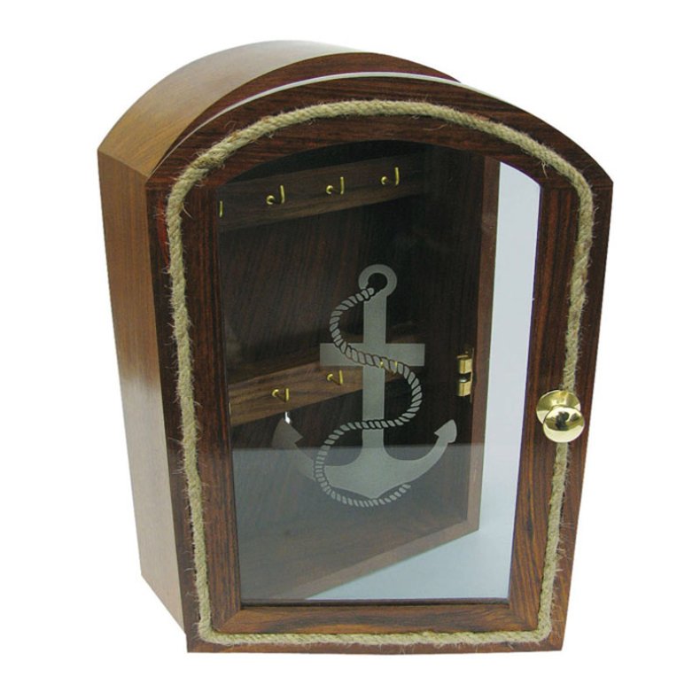 Key cabinet - glass pane Anchor - 30x20 cm