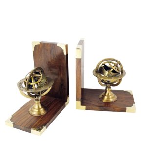 Bookend - Armillary sphere 1 pair 