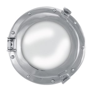Porthole Mirror in 28 cm  - in chrome look 