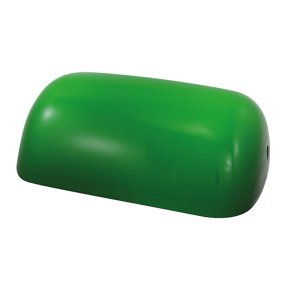 Banker's lampshade in green glass - 22 cm