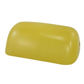 Bank lampshade in yellow glass - 22 cm