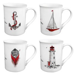 Mugs - Red series - 4 pcs
