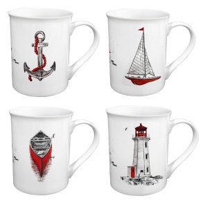 Mugs - Red series - 4 pcs