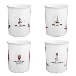 Mugs - Red series - 4 pcs