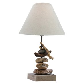 Beach pebble table lamp - H 50 cm