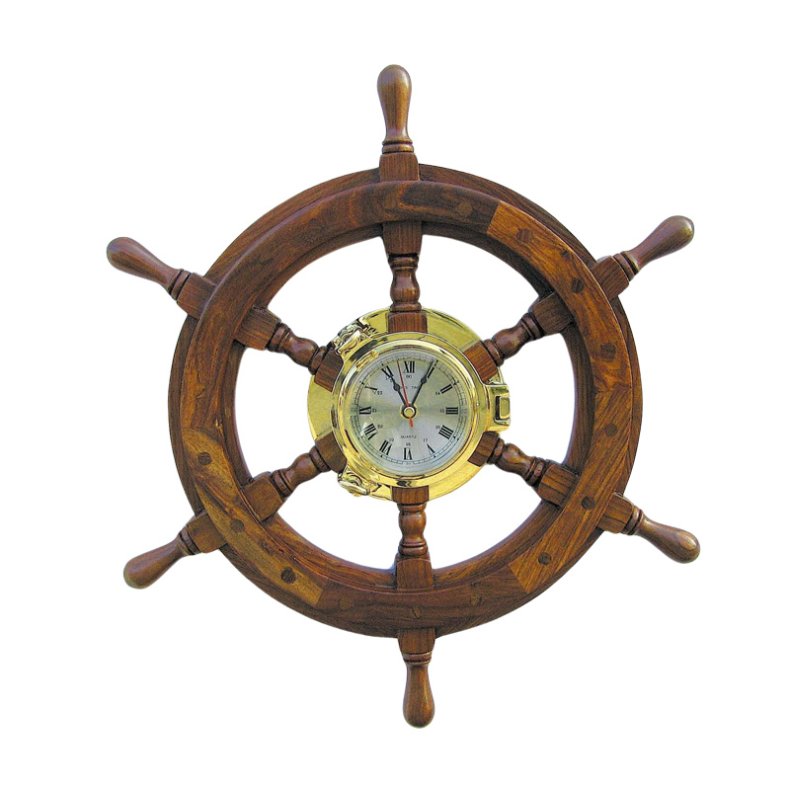 Ship's Time 1208 -  Schiffsuhr im Schiffsrad - 45 