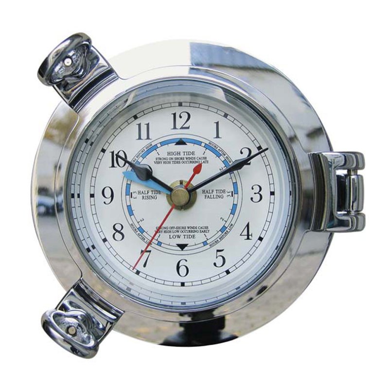 Ship's Time 1220C - Ship's Clock with Tide Indicator