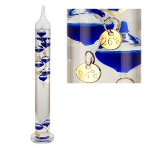 Galilei glas - Glas-termometer med 10 kulor