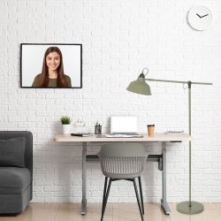 BORIS NOV&Eacute; - lergr�n gulvlampe