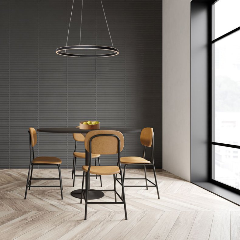 RINGLUX - pendel sort - 60 cm �