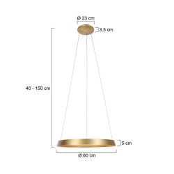 RINGLUX - pendel gold - 60 cm �
