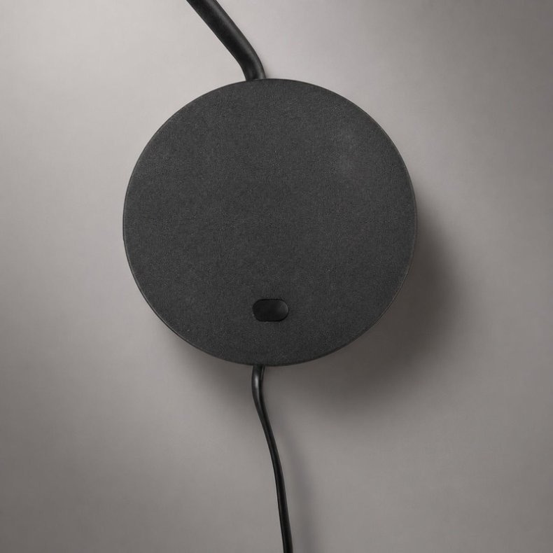 SOLEIL 2 - Sort v�glampe med svingarm og justerbart hoved