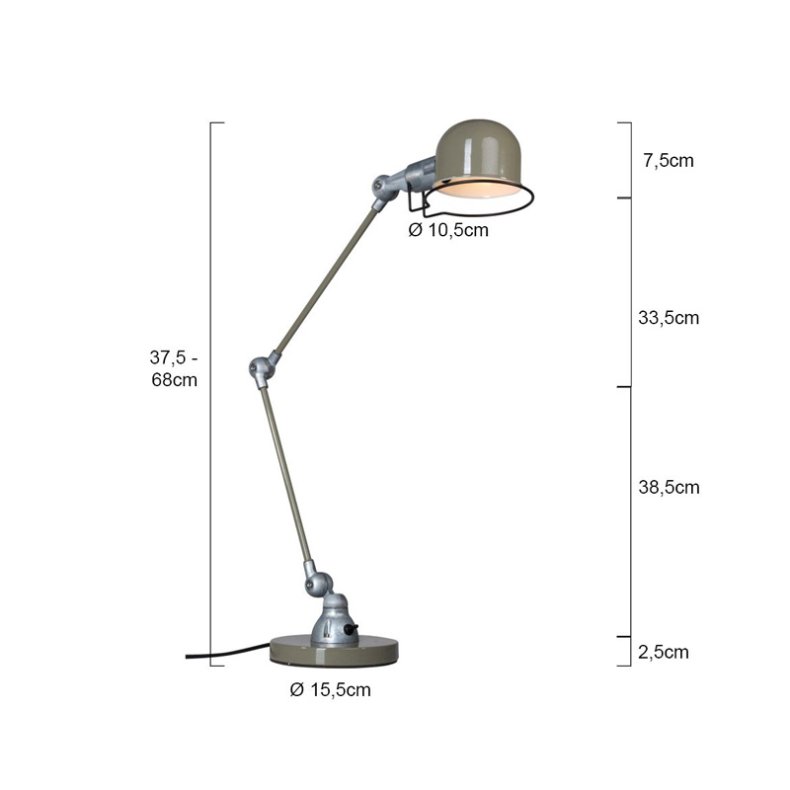 DAVIN - table lamp 38-68 cm 