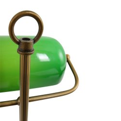 ANCILLA - antique brass - green - H 57 cm