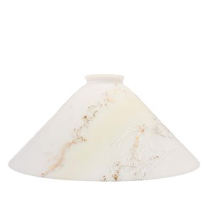 Cobbler's shade - 25 cm � x H 12 cm - Matte white Marble