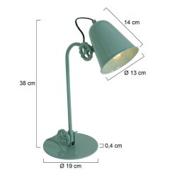 DOLPHIN - mint green - 38 x 13 cm