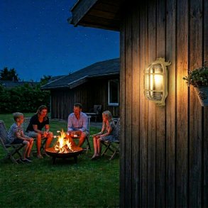 SKOTTLAMPA oval - 22 cm - IP64 M�ssing 