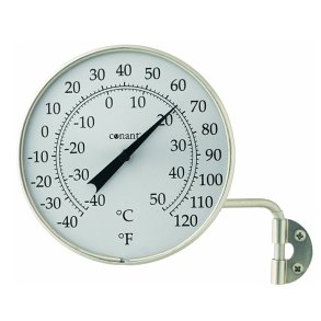 Termometer Bimetall - satin C+F