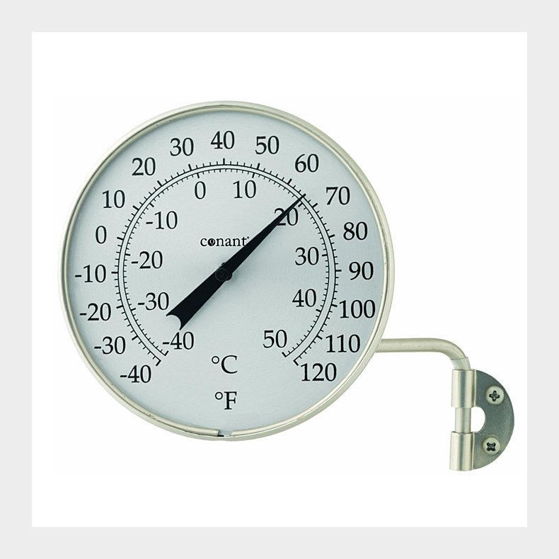 Thermometer Bimetall - satiniert C+F  
