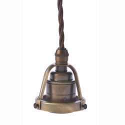 TEX cobbler pendant - E27 - Antique brass