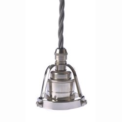 TEX cobbler pendant - E27 - Nickel-plated brass